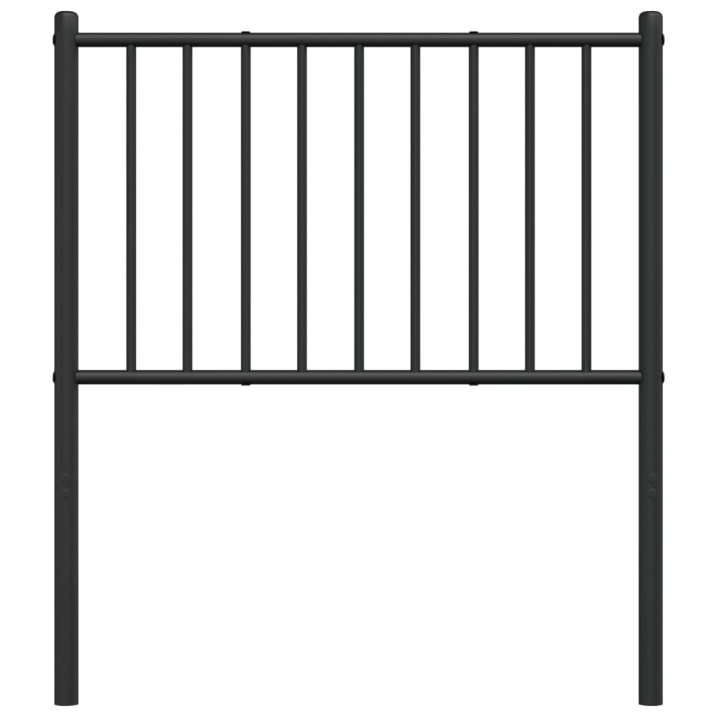 Cabeceira de cama 80 cm metal preto
