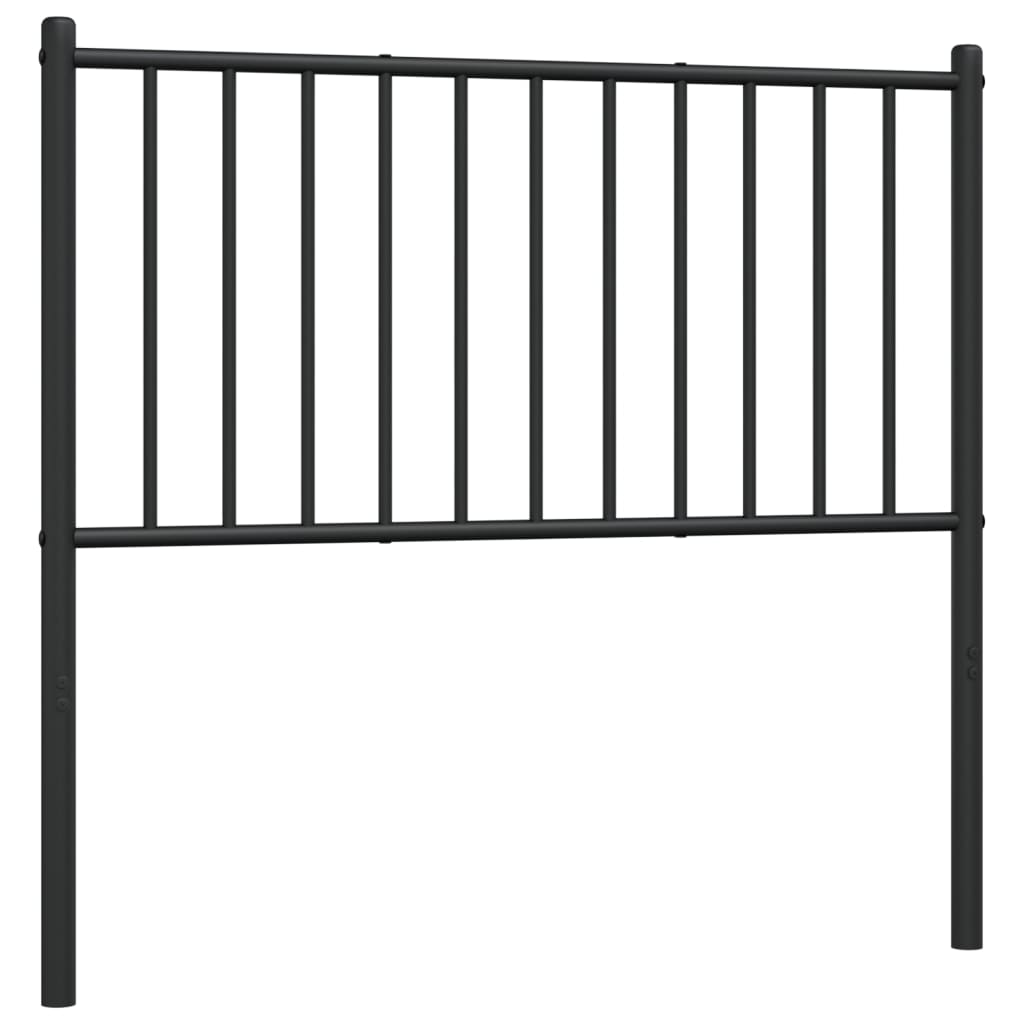 Cabeceira de cama 90 cm metal preto