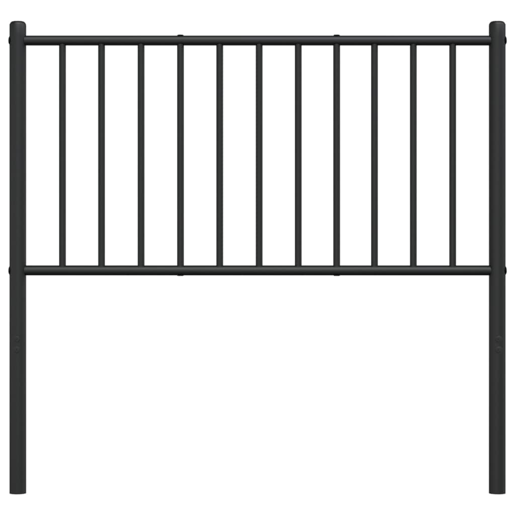 Cabeceira de cama 90 cm metal preto