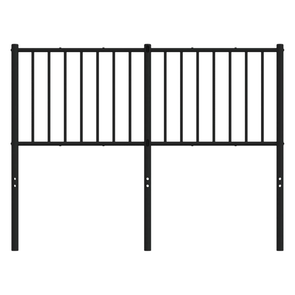 Cabeceira de cama 120 cm metal preto