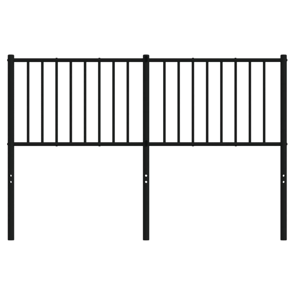 Cabeceira de cama 135 cm metal preto
