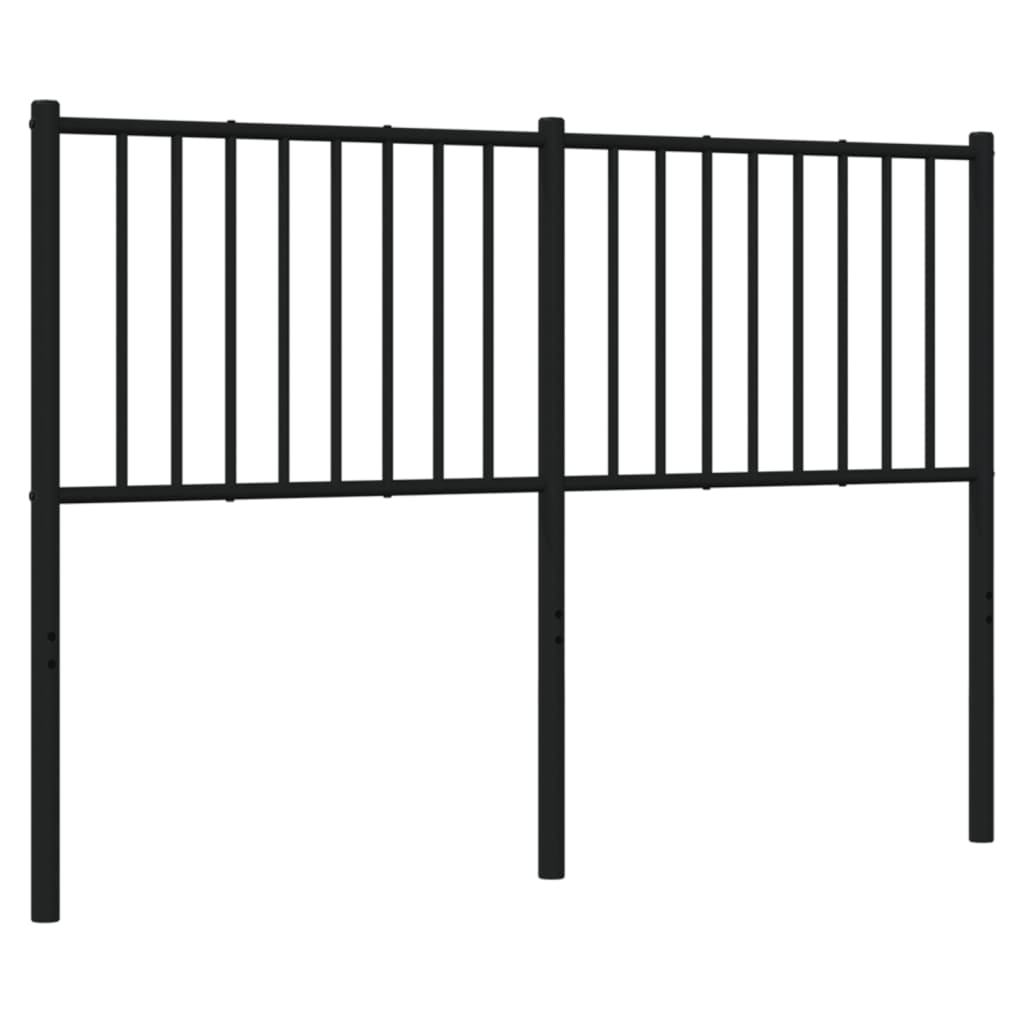 Cabeceira de cama 135 cm metal preto