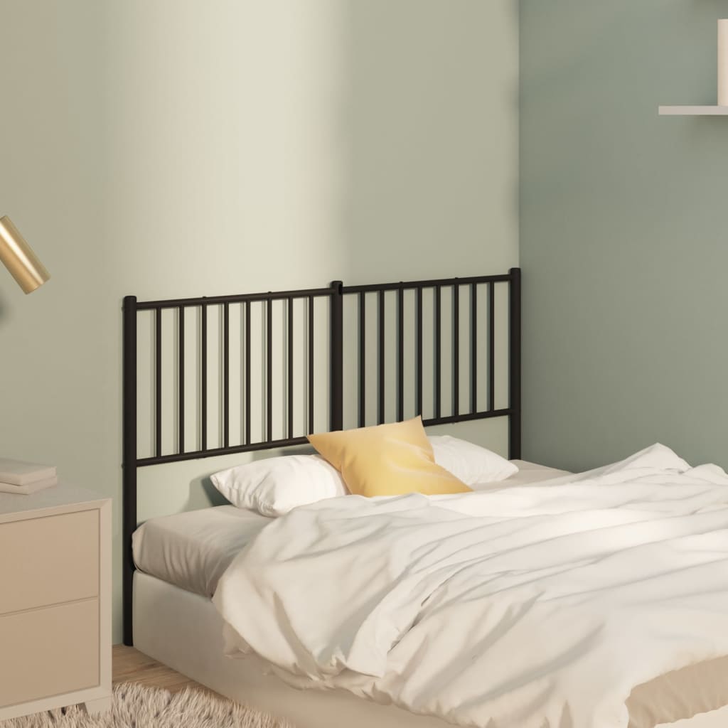Cabeceira de cama 135 cm metal preto