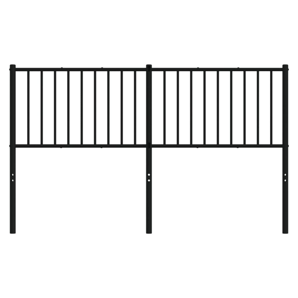 Cabeceira de cama 150 cm metal preto