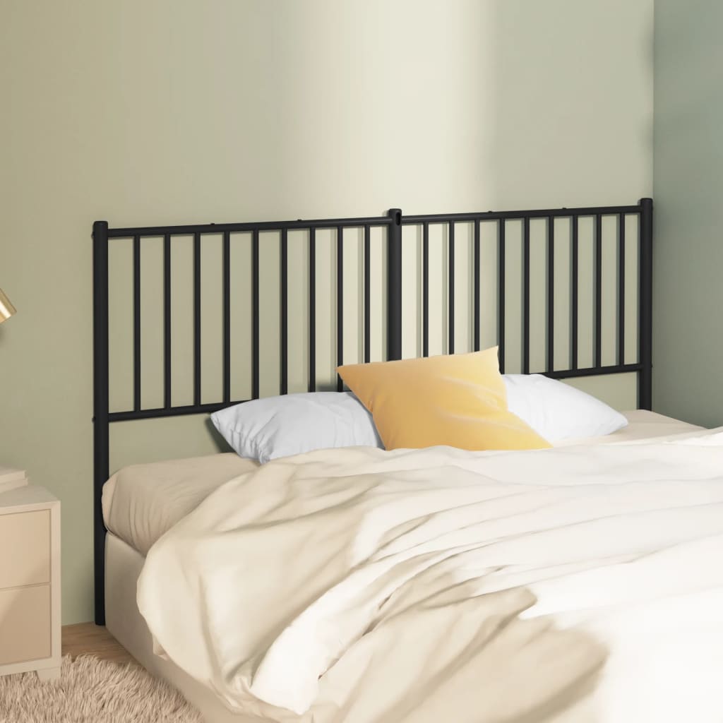 Cabeceira de cama 150 cm metal preto