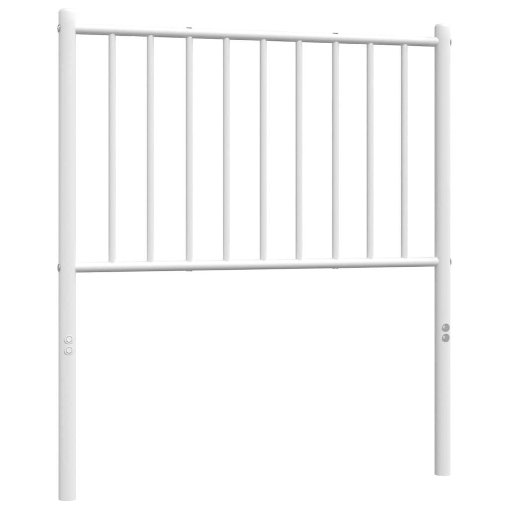 Cabeceira de cama 80 cm metal branco