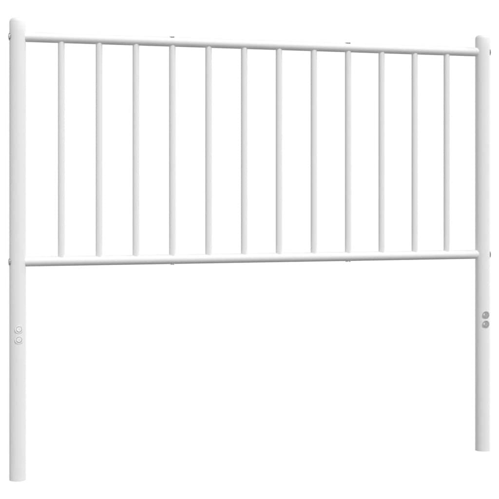 Cabeceira de cama 100 cm metal branco