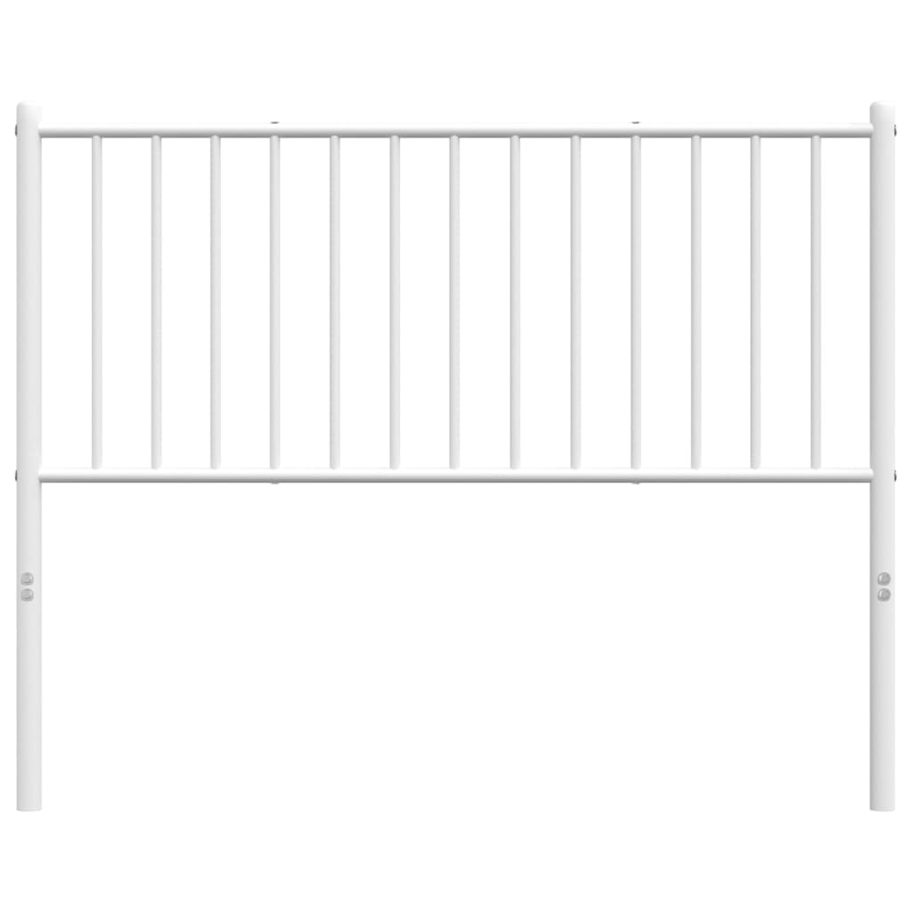 Cabeceira de cama 107 cm metal branco