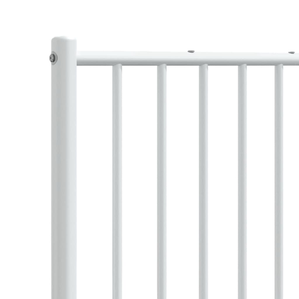 Cabeceira de cama 160 cm metal branco