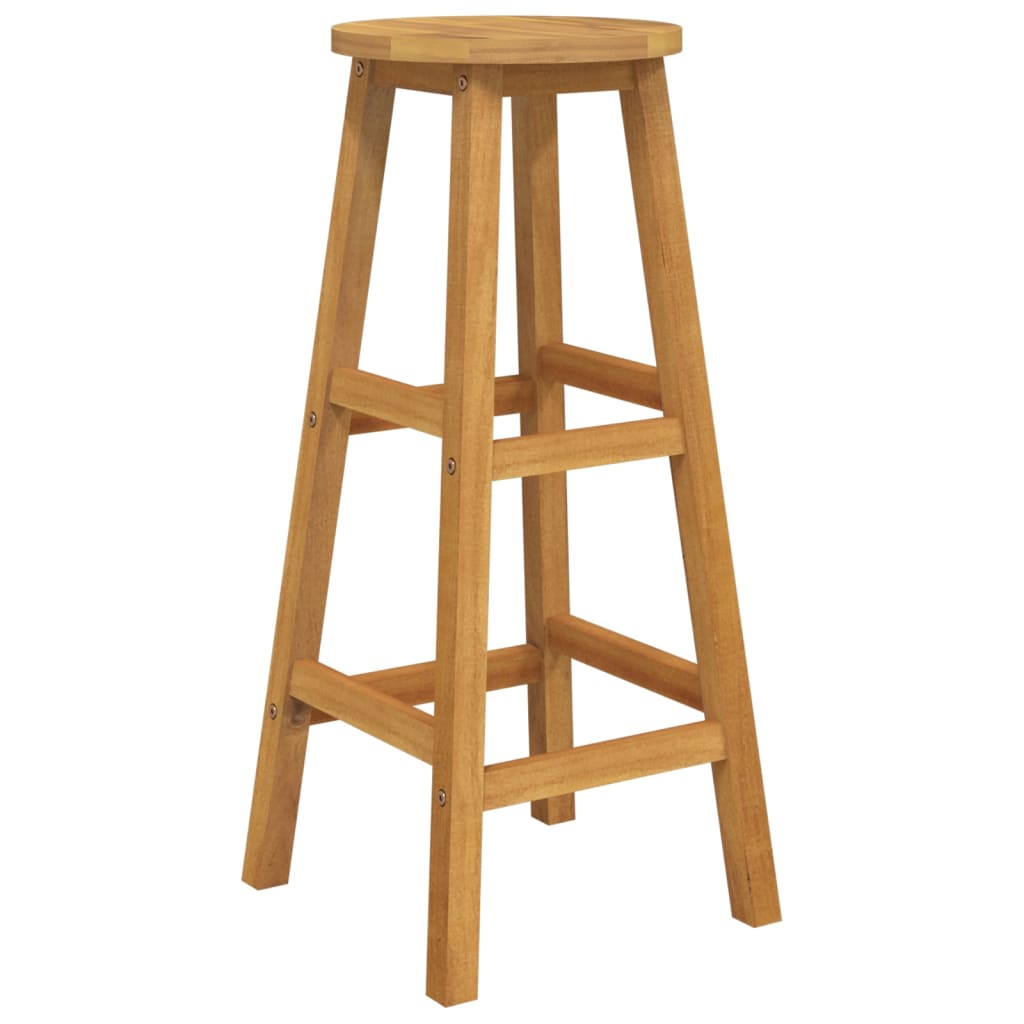 5 pcs conjunto de bar para jardim madeira de acácia maciça