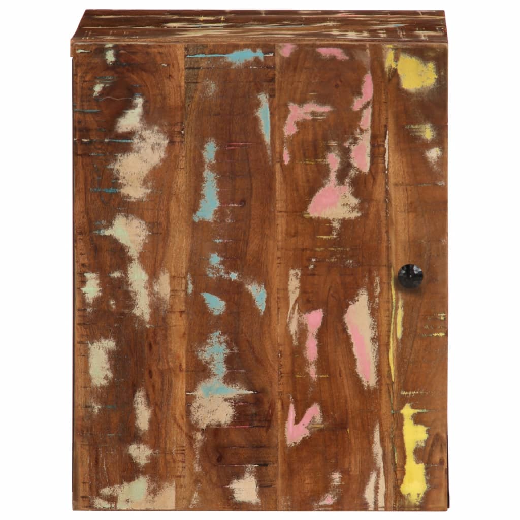 Armário parede p/ casa banho 38x33x48 madeira recuperada maciça
