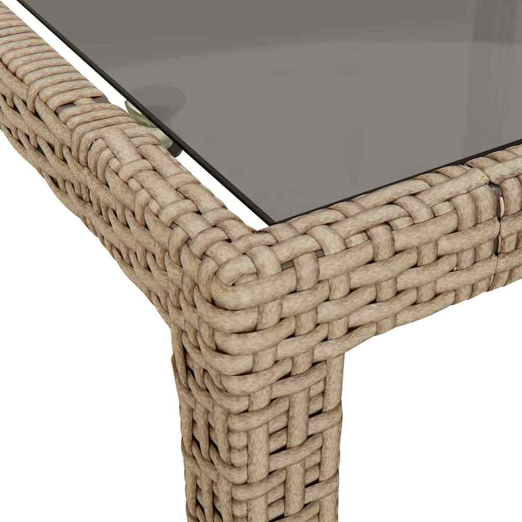 Mesa de Jantar para Jardim Bege 90 x 90 x 75 cm