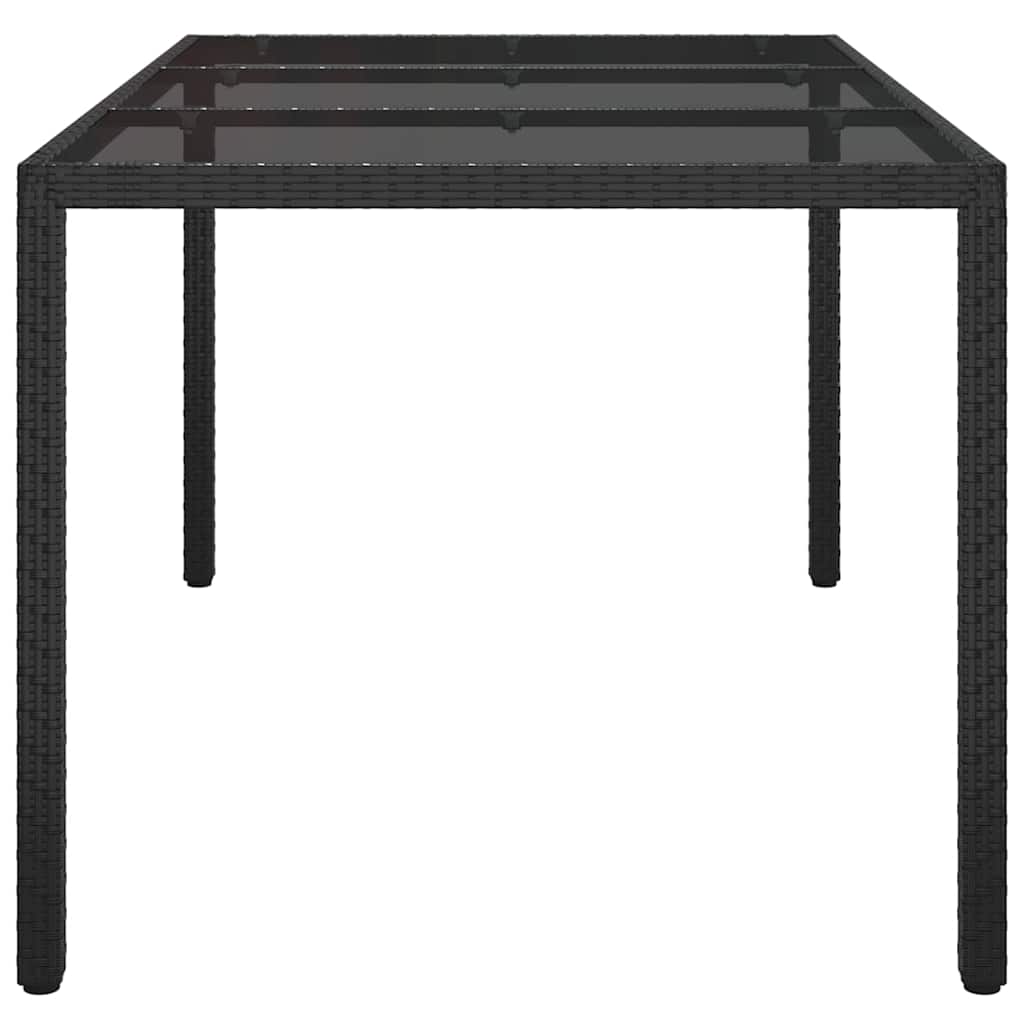 Mesa de Jantar para Jardim Preto 150 x 90 x 75 cm