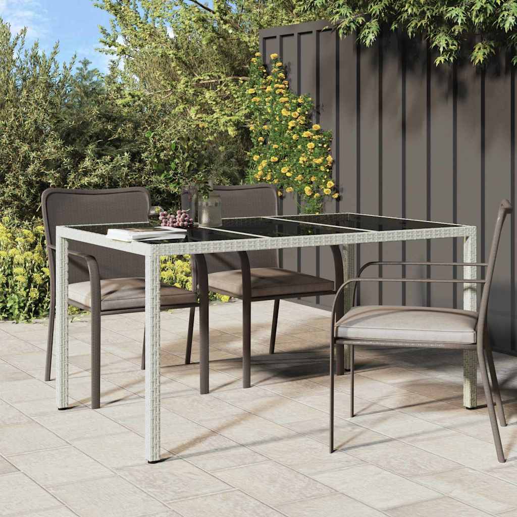 Mesa de Jantar para Jardim Branco 150 x 90 x 75 cm