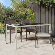 Mesa de Jantar para Jardim Branco 150 x 90 x 75 cm