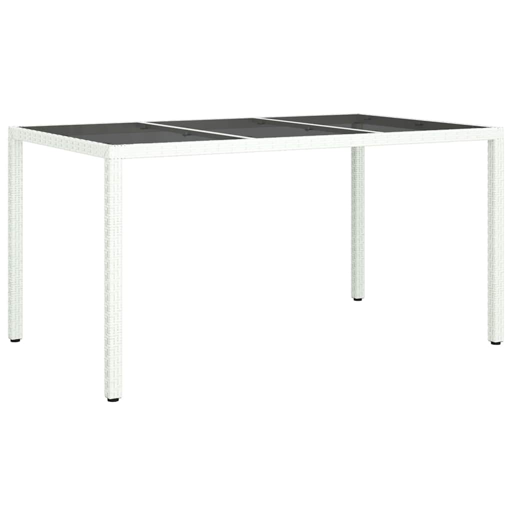 Mesa de Jantar para Jardim Branco 150 x 90 x 75 cm