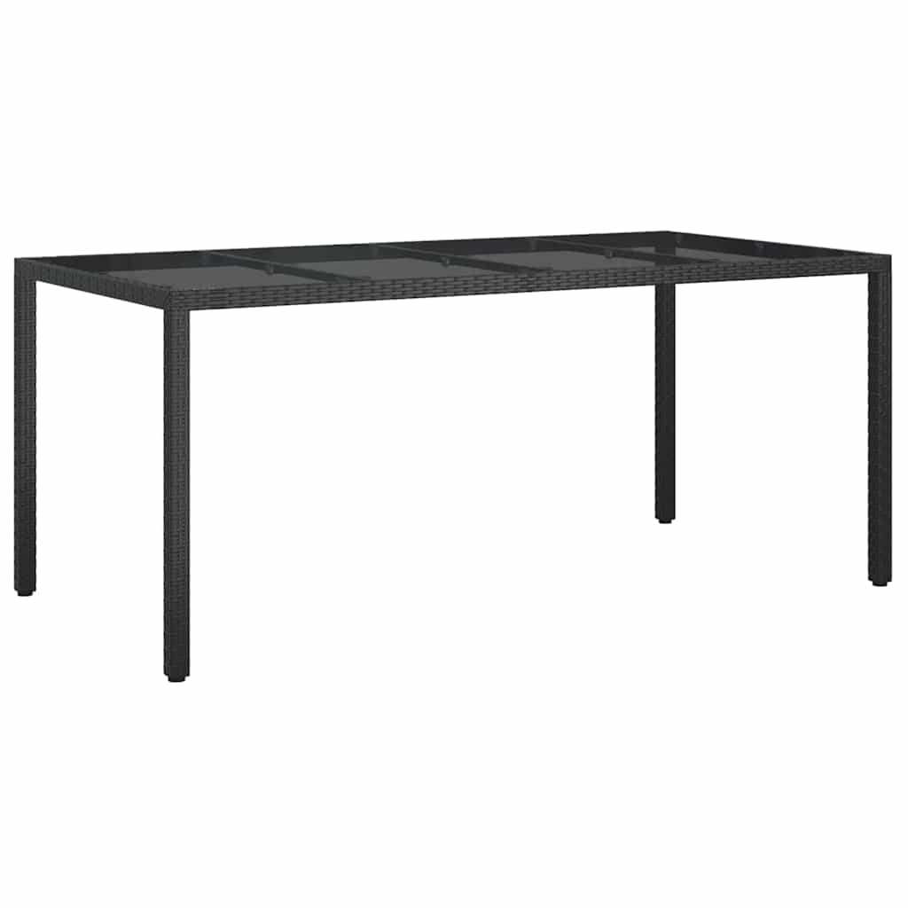 Mesa de Jantar para Jardim Preto 190 x 90 x 75 cm