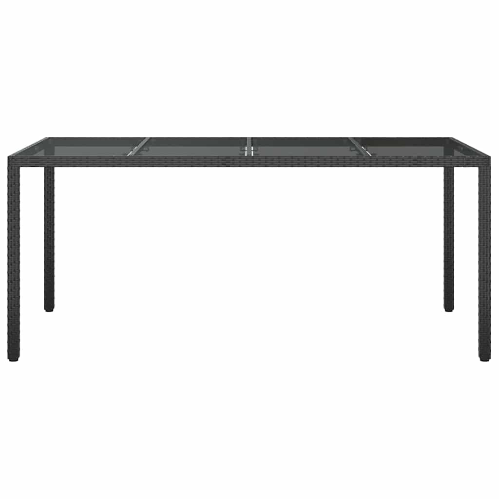 Mesa de Jantar para Jardim Preto 190 x 90 x 75 cm