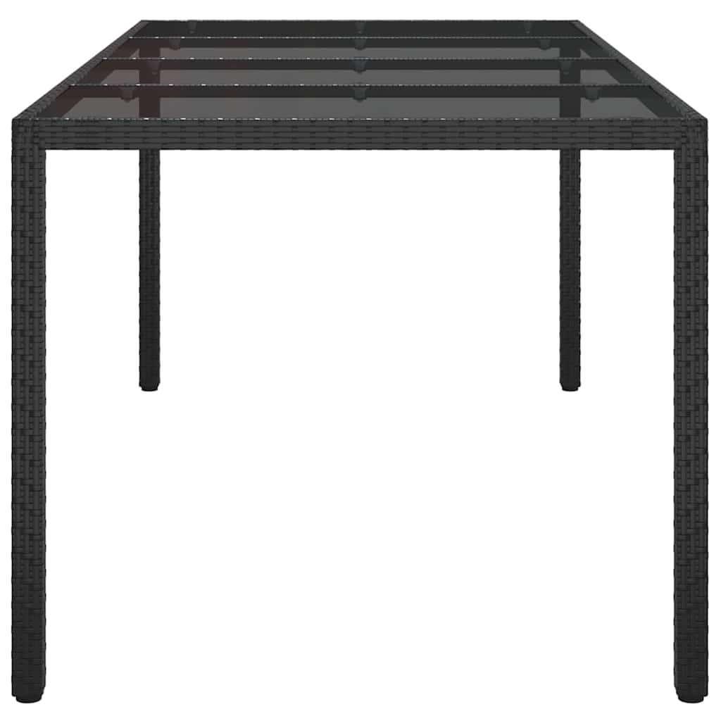 Mesa de Jantar para Jardim Preto 190 x 90 x 75 cm