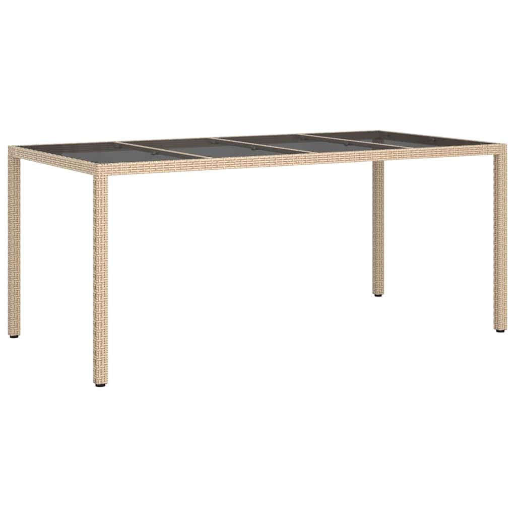 Mesa de Jantar para Jardim Bege 190 x 90 x 75 cm