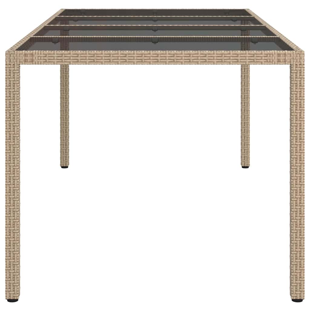 Mesa de Jantar para Jardim Bege 190 x 90 x 75 cm