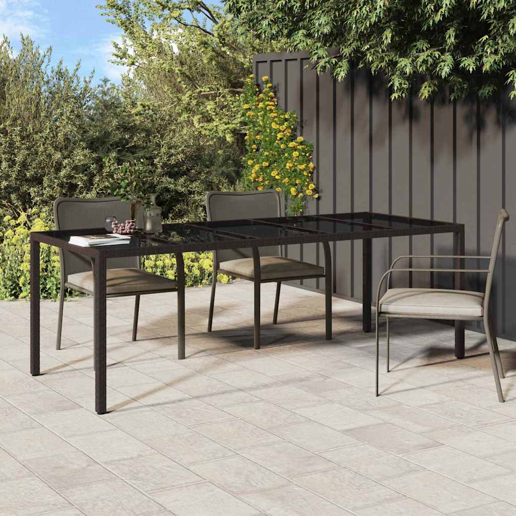 Mesa de Jantar para Jardim Castanho 250 x 100 x 75 cm