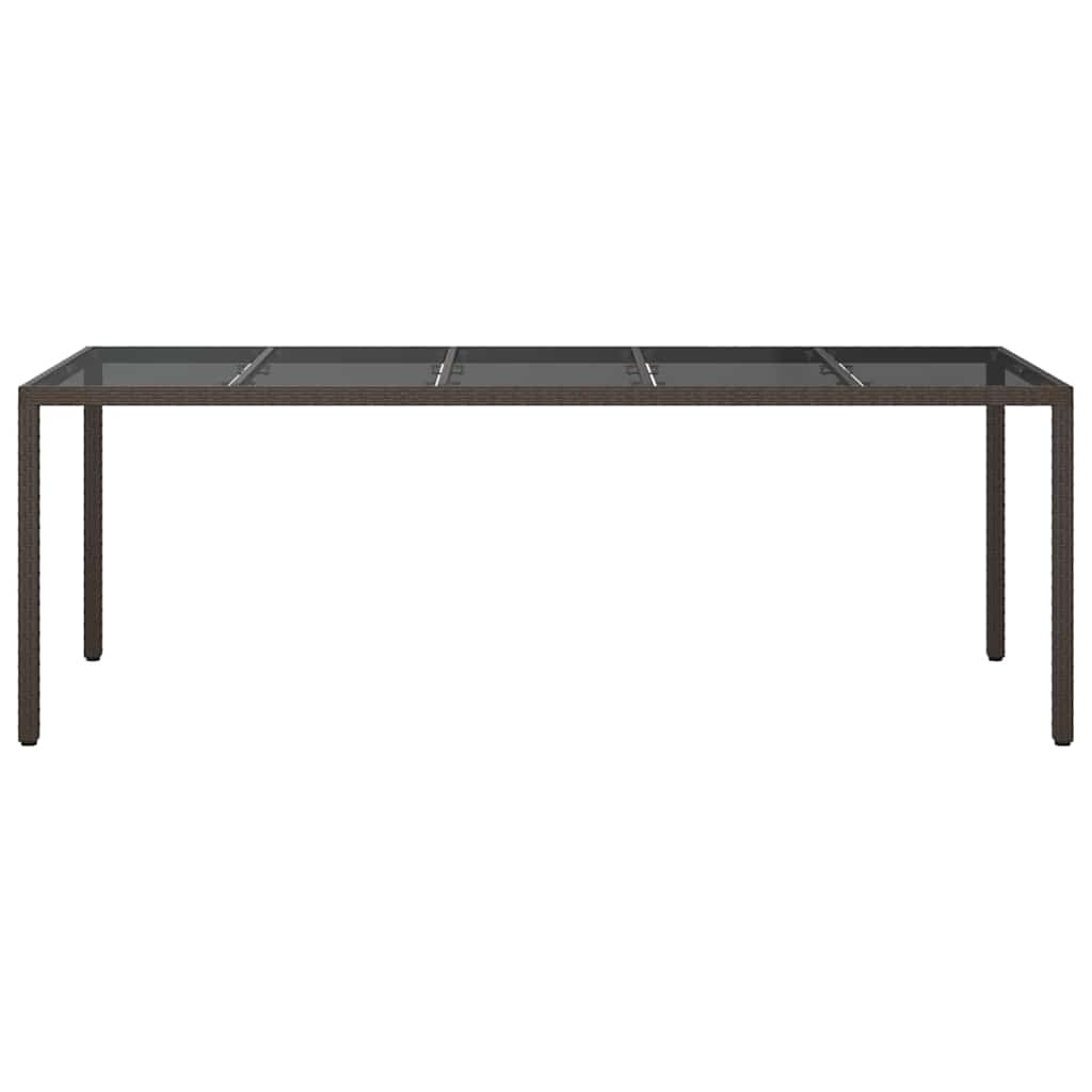 Mesa de Jantar para Jardim Castanho 250 x 100 x 75 cm