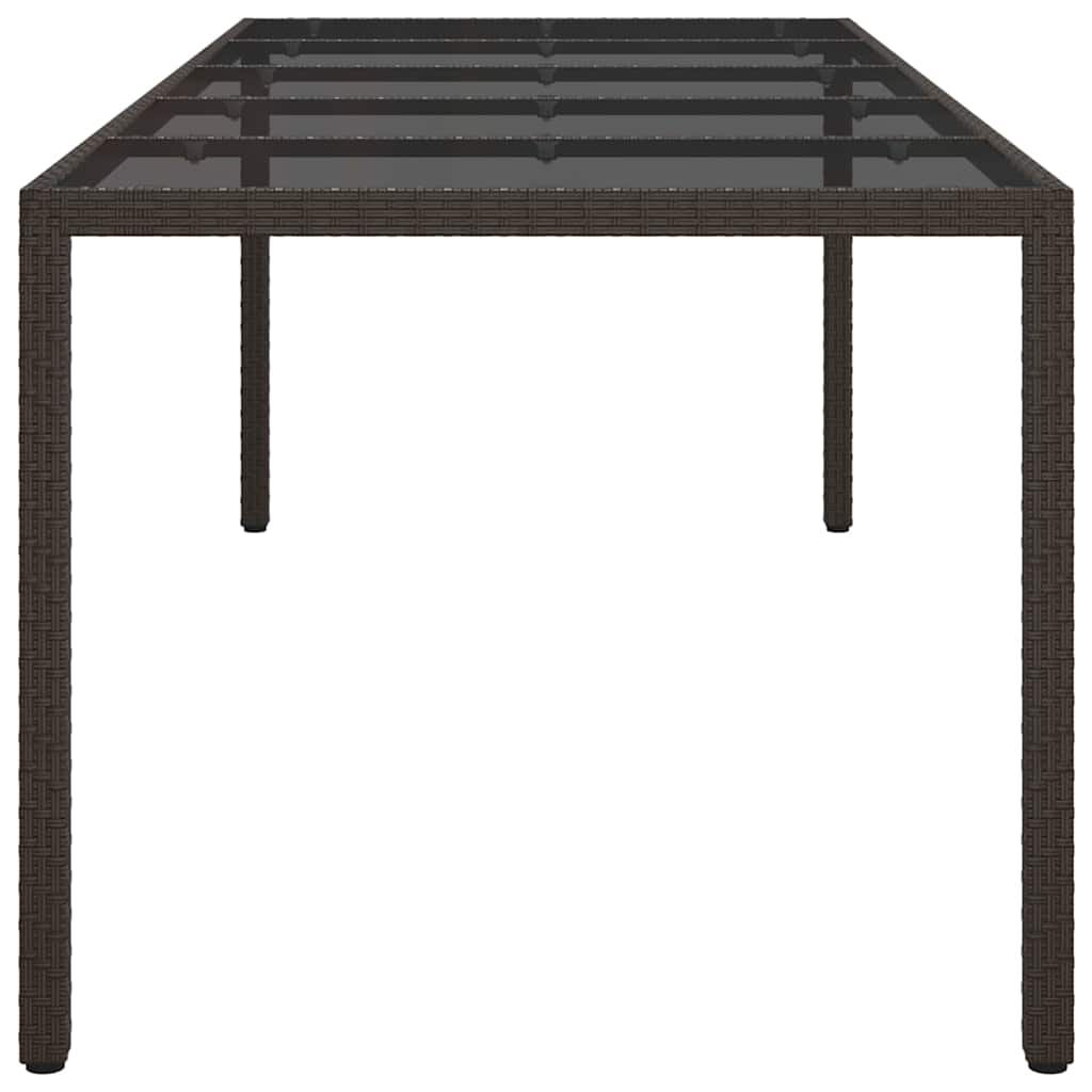 Mesa de Jantar para Jardim Castanho 250 x 100 x 75 cm