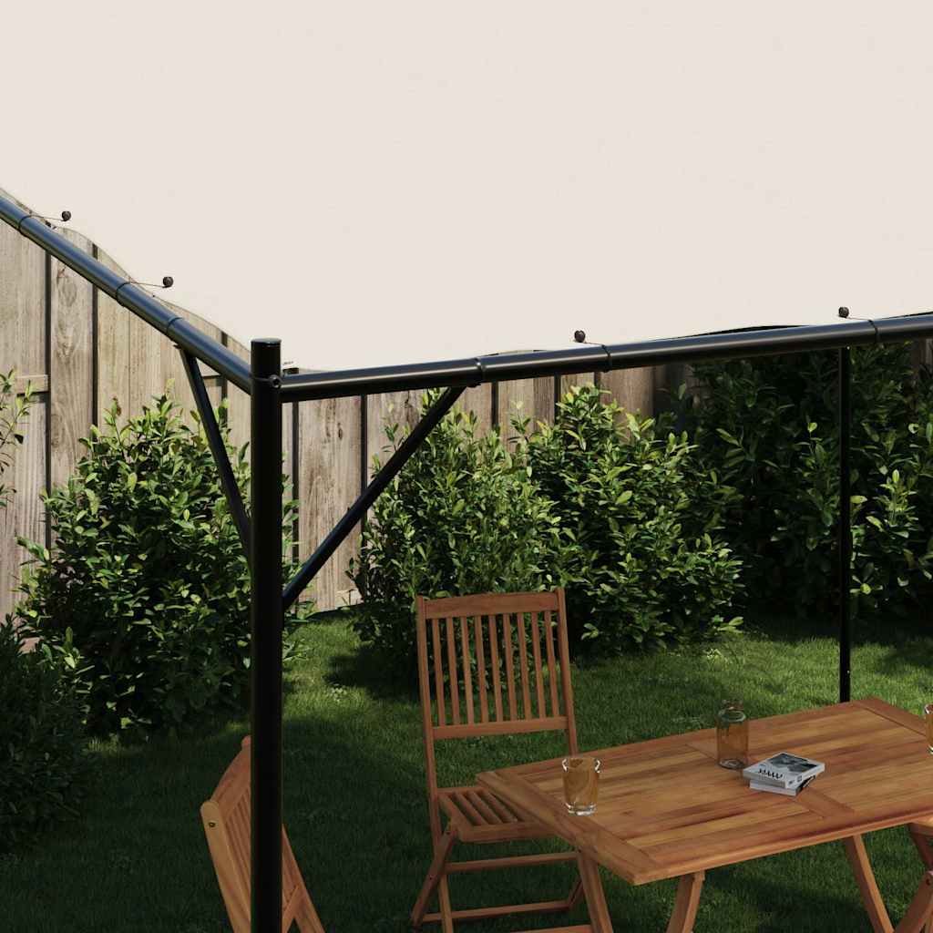 Gazebo 4x4 m 180 g/m² tecido e aço branco