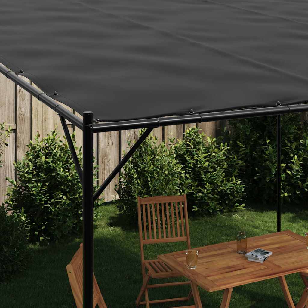 Gazebo 4x4 m 180 g/m² tecido e aço antracite