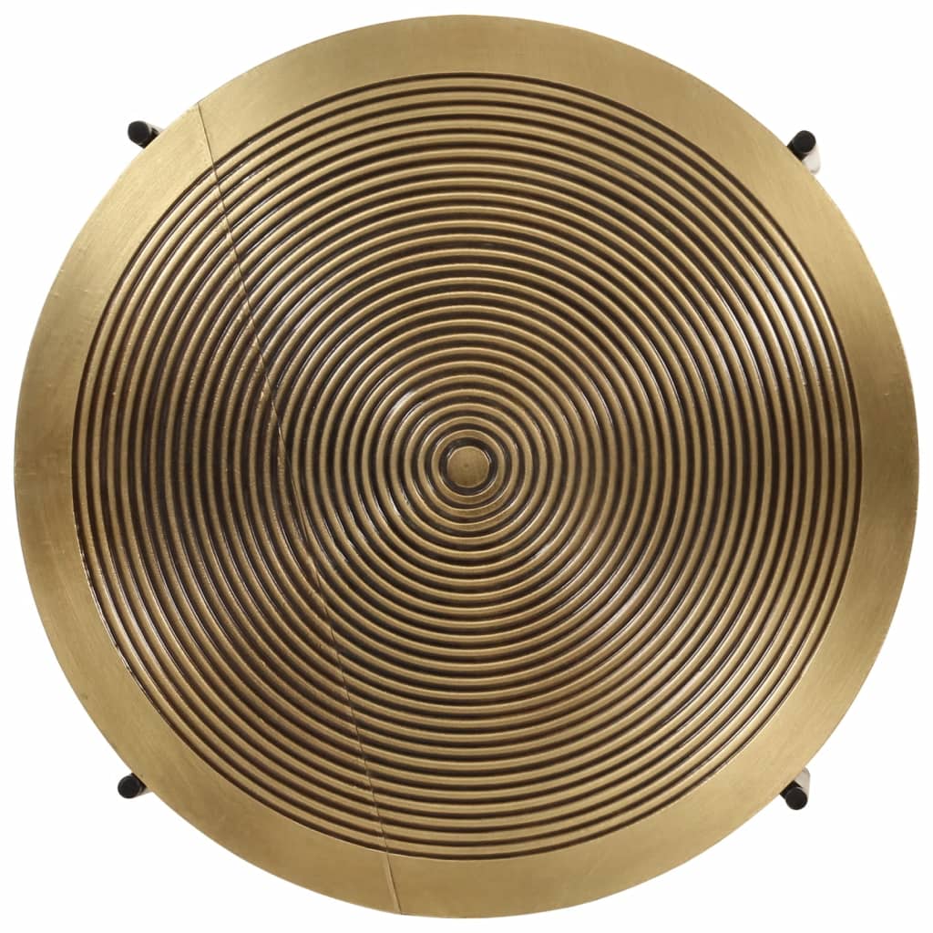 Mesas de centro 2 pcs metal bronze e preto