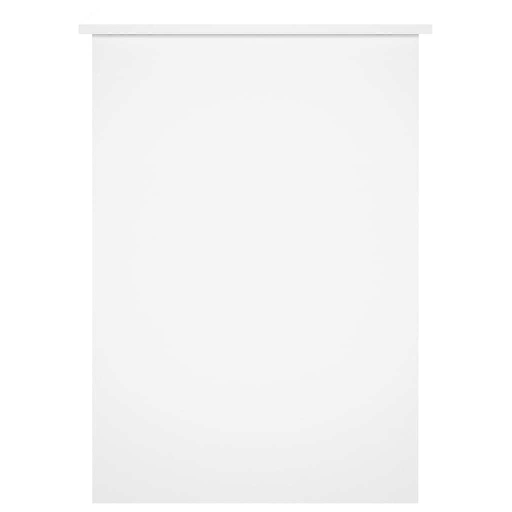 Secretária 100x55x75 cm derivados de madeira branco brilhante