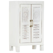 Aparador 55x30x90 cm madeira de acácia maciça branco