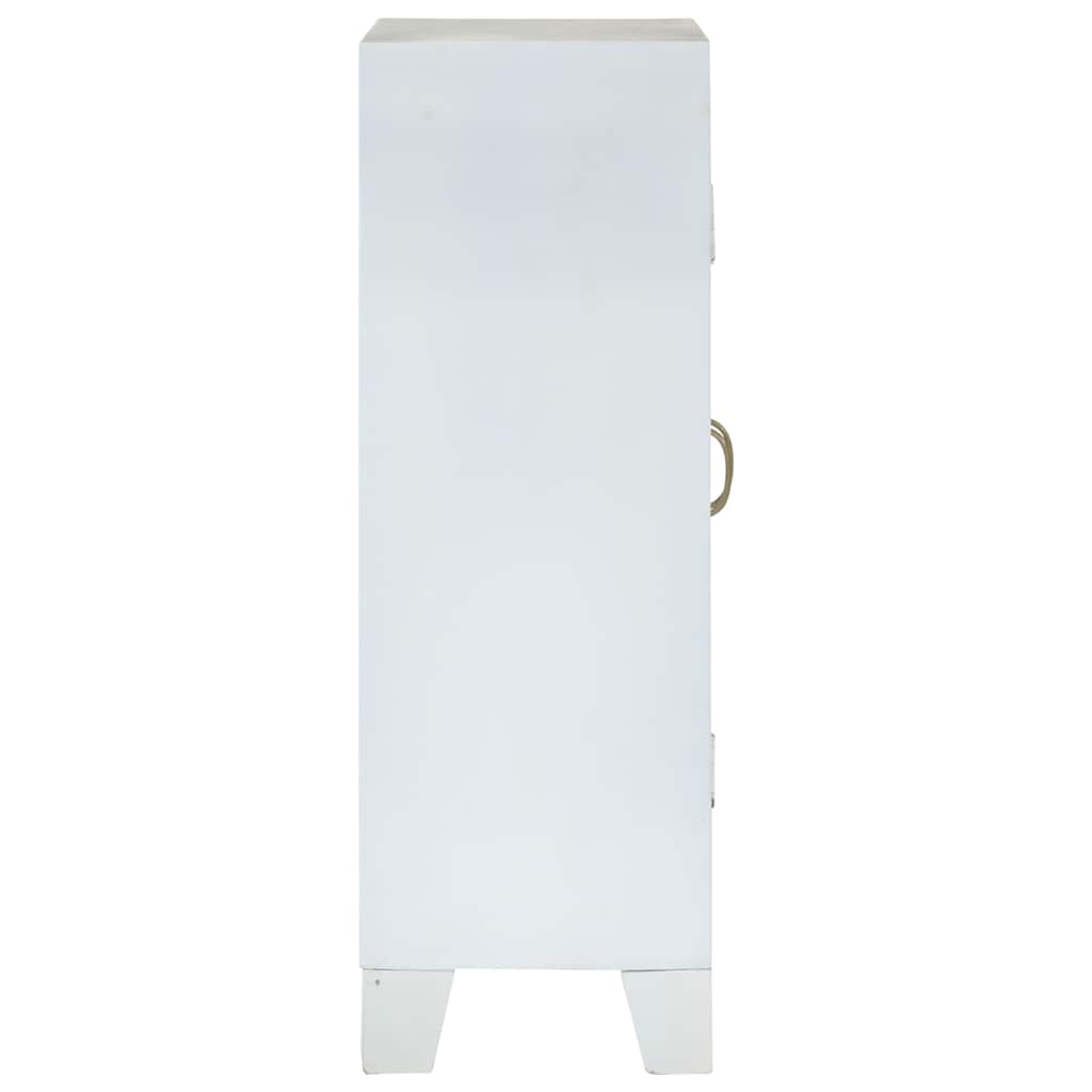 Aparador 55x30x90 cm madeira de acácia maciça branco