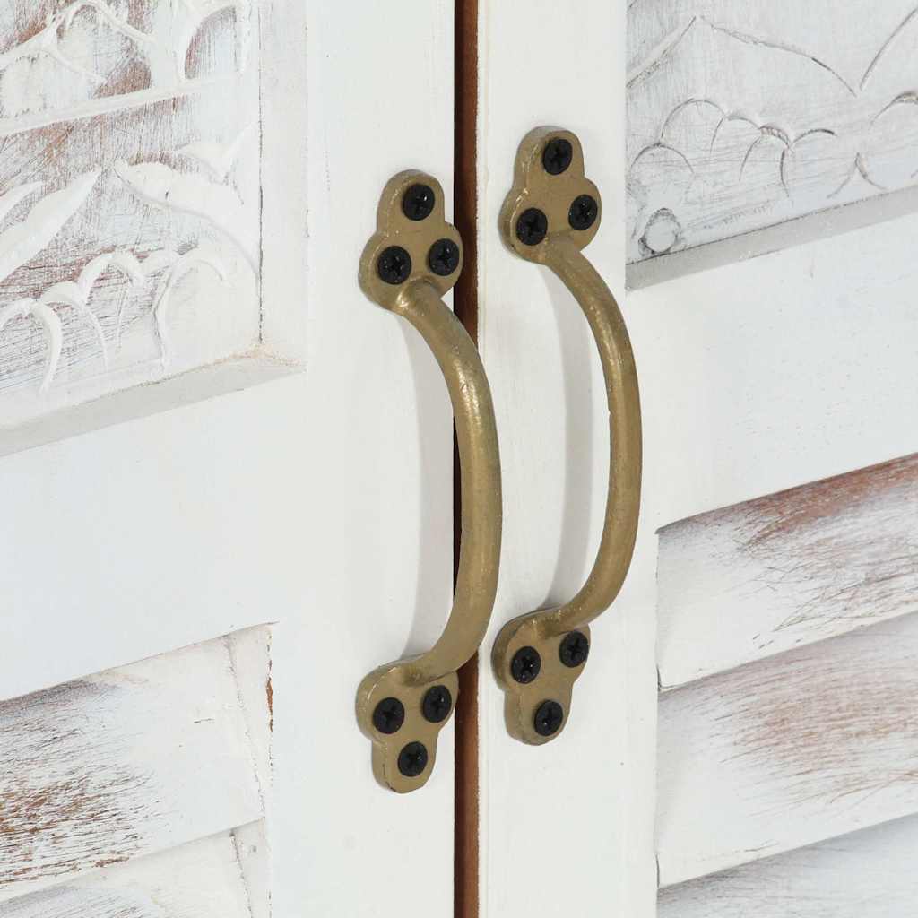 Aparador 55x30x90 cm madeira de acácia maciça branco