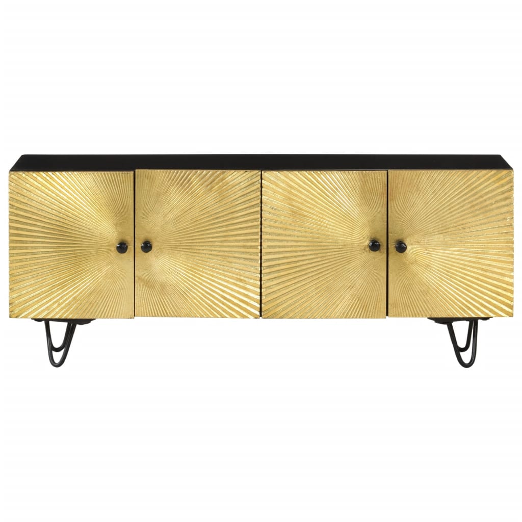 Móvel de TV 110x30x45 cm madeira de mangueira maciça