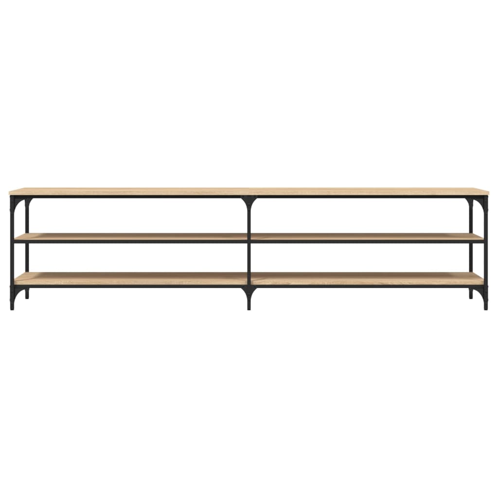 Móvel p/ TV 200x30x50cm derivados madeira/metal cinzento sonoma