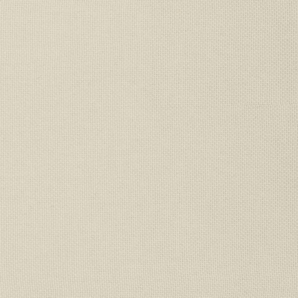 Apoio de pés 51x41x40 cm tecido cor creme