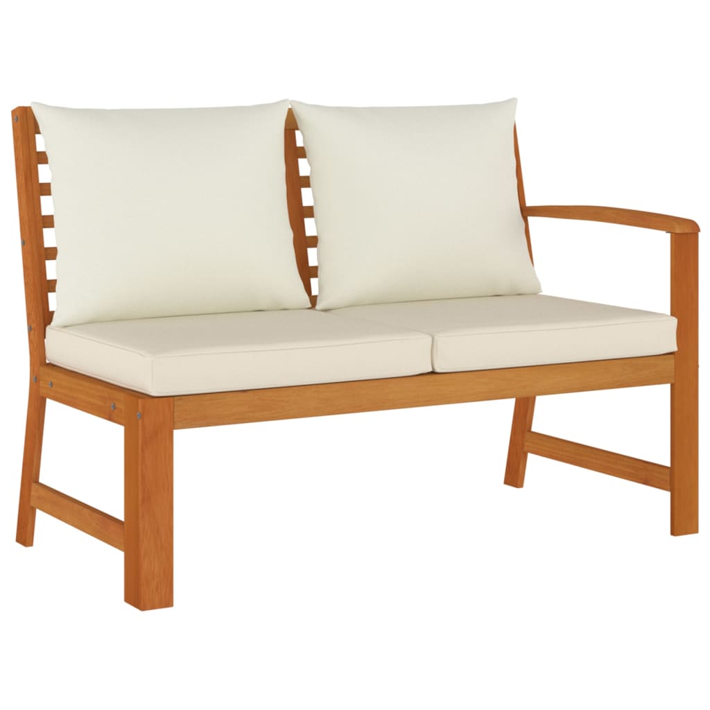 11 pcs conjunto de jantar p/ jardim c/ almofadões acácia maciça