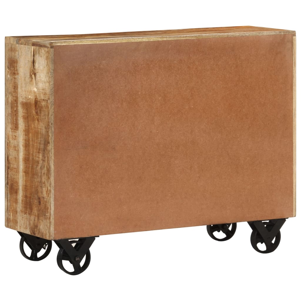 Aparador 80x30x65 cm madeira de mangueira áspera maciça