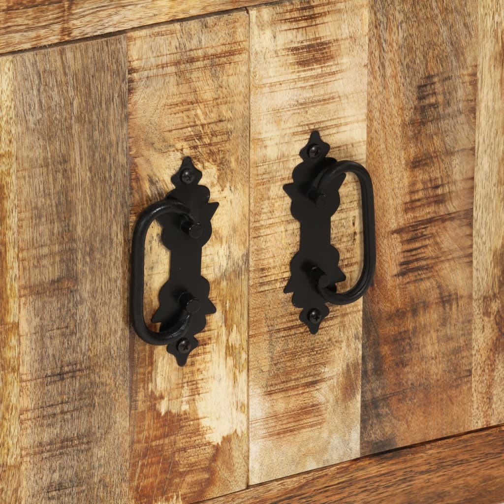 Aparador 80x30x65 cm madeira de mangueira áspera maciça