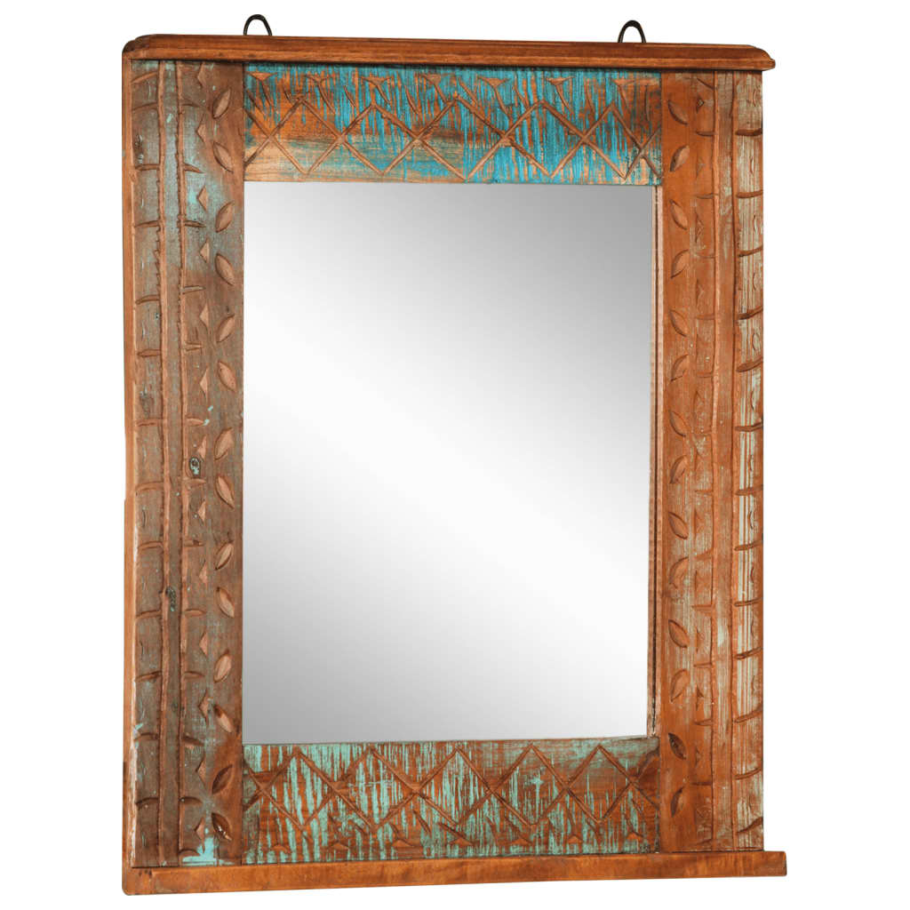 4 pcs conj. móveis p/ casa de banho madeira recuperada maciça