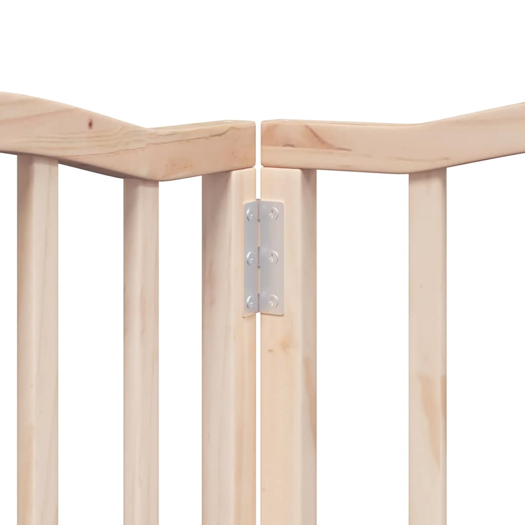 Portão para cães com porta dobrável 9 painéis 450 cm álamo