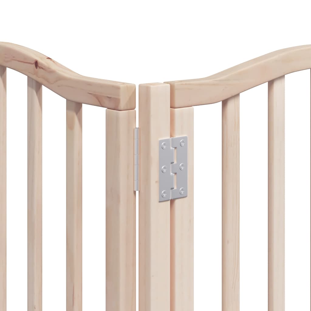 Portão para cães com porta dobrável 12 painéis 600 cm álamo