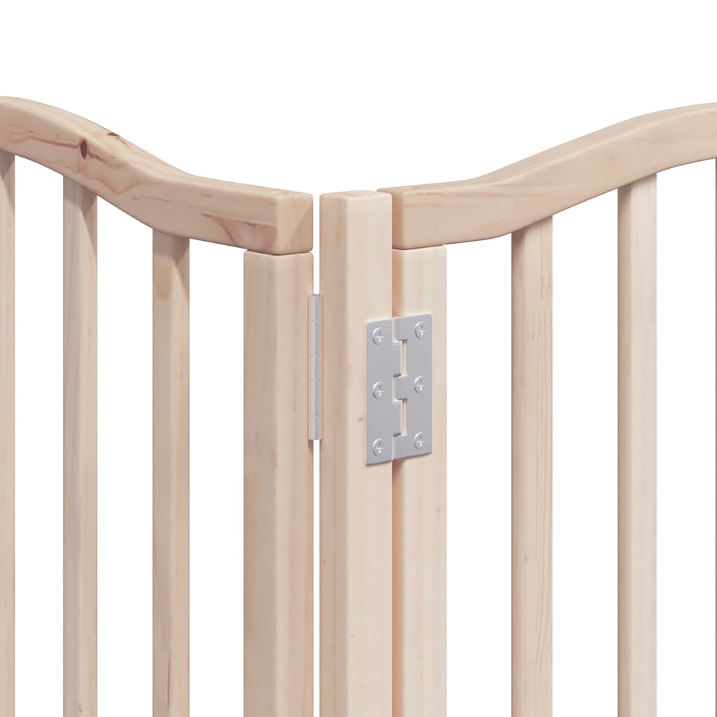 Portão para cães com porta dobrável 15 painéis 750 cm álamo