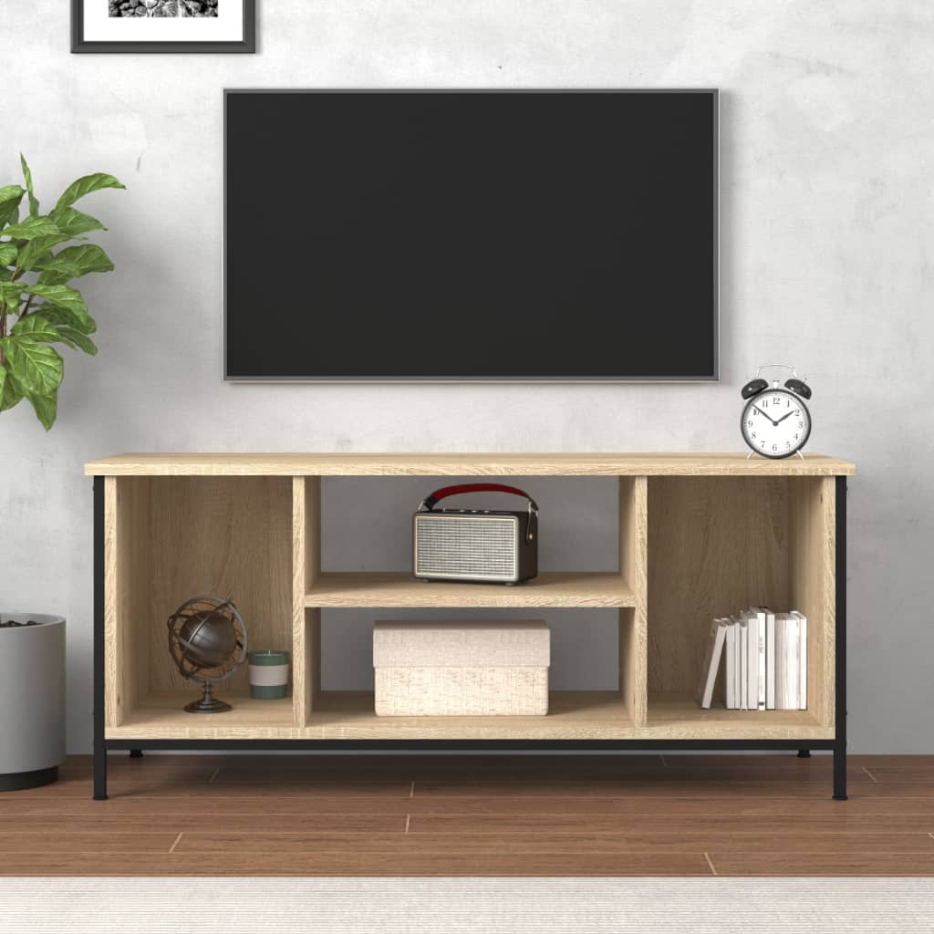 Móvel de TV 102x35x45 cm derivados de madeira cinzento sonoma