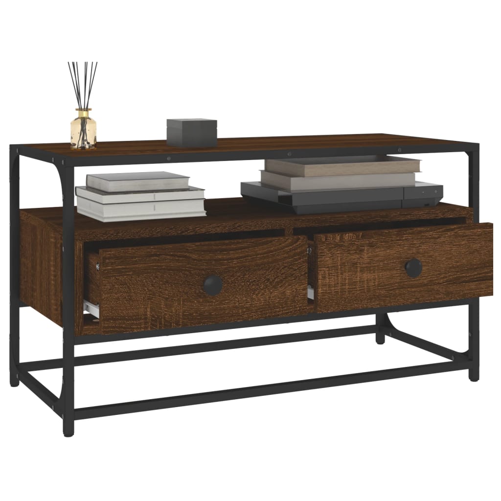 Móvel de TV 100x35x45 cm derivados de madeira cinzento sonoma