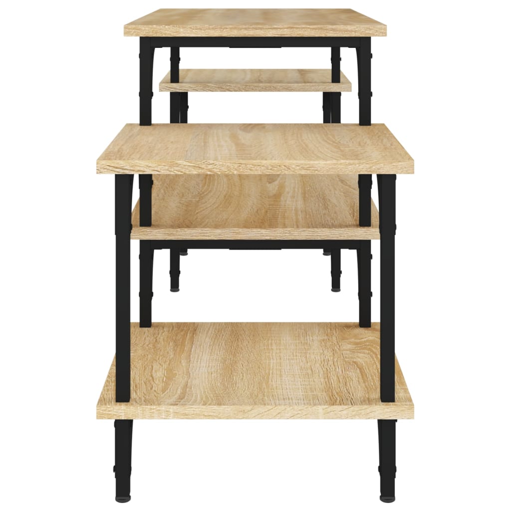 Móvel de TV 197x35x52 cm derivados de madeira cinzento sonoma