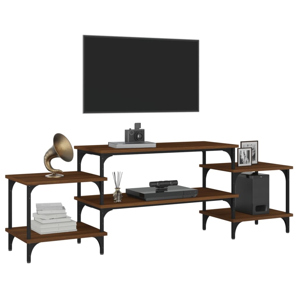 Móvel de TV 197x35x52 cm derivados de madeira cinzento sonoma