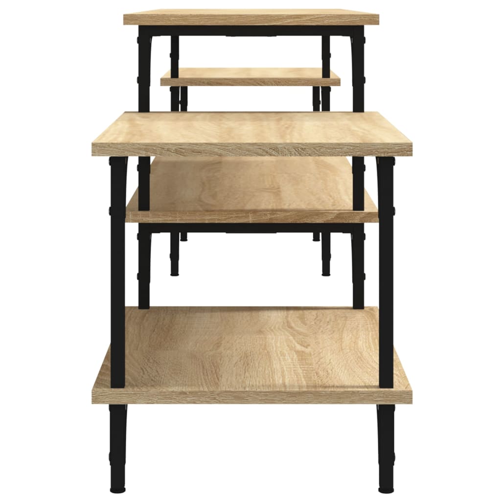 Móvel de TV 197x35x52 cm derivados de madeira cinzento sonoma